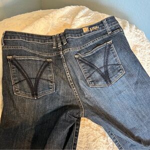 Kut from the Kloth Women's Dark Blue Straight Leg Jeans - 12